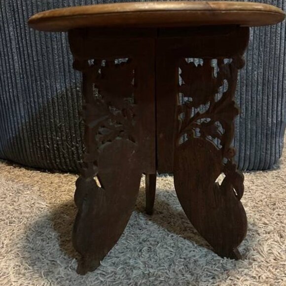Carved Decorative Stool - Picture 2 of 3